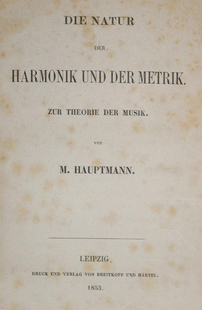 Große Abbildung Nr.1: 134-537 Hauptmann,M.: (Musik)