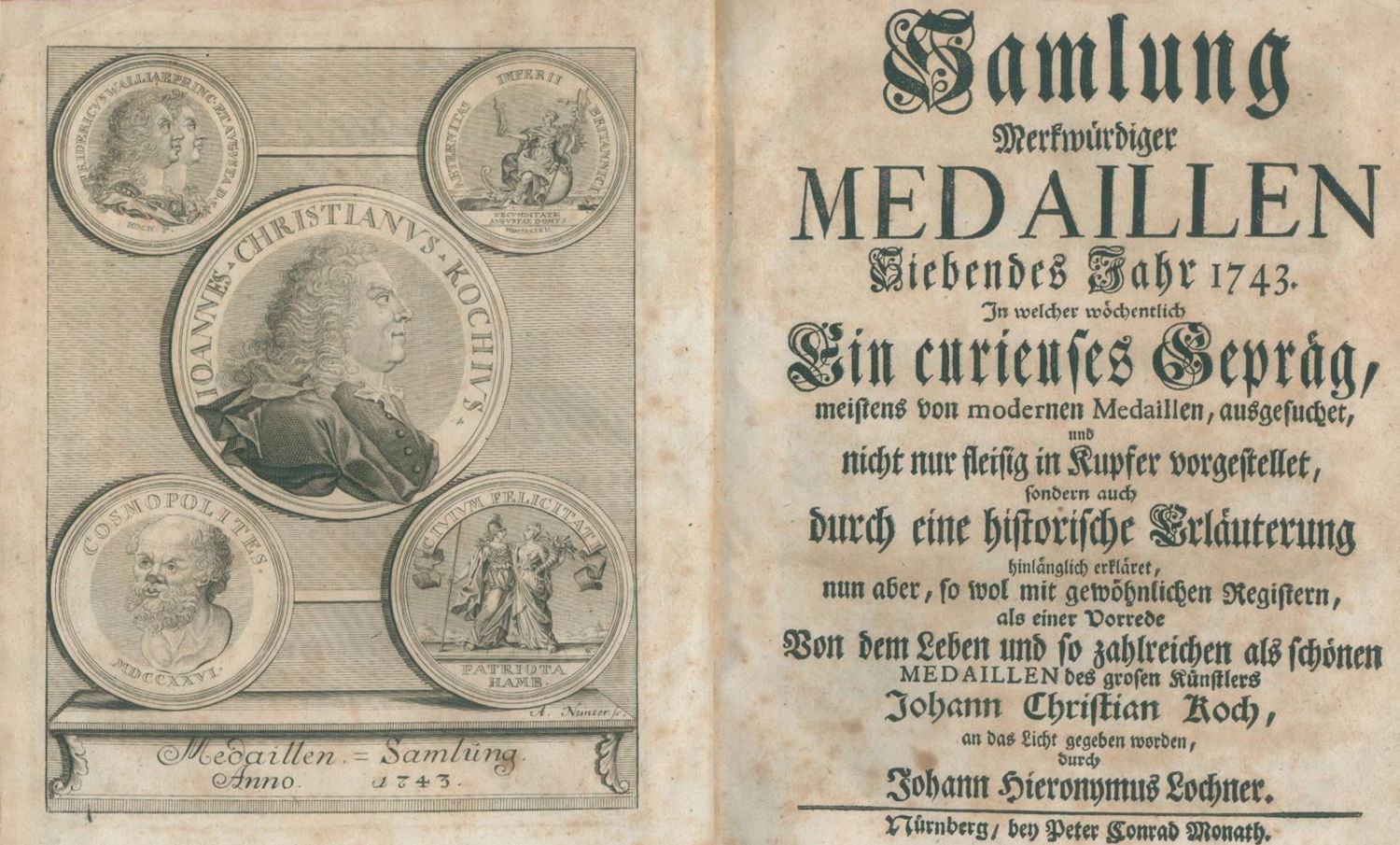 Große Abbildung Nr.1: 134-553 Lochner,J.H.: (Numismatik u. Siegelkunde, Medaillen)