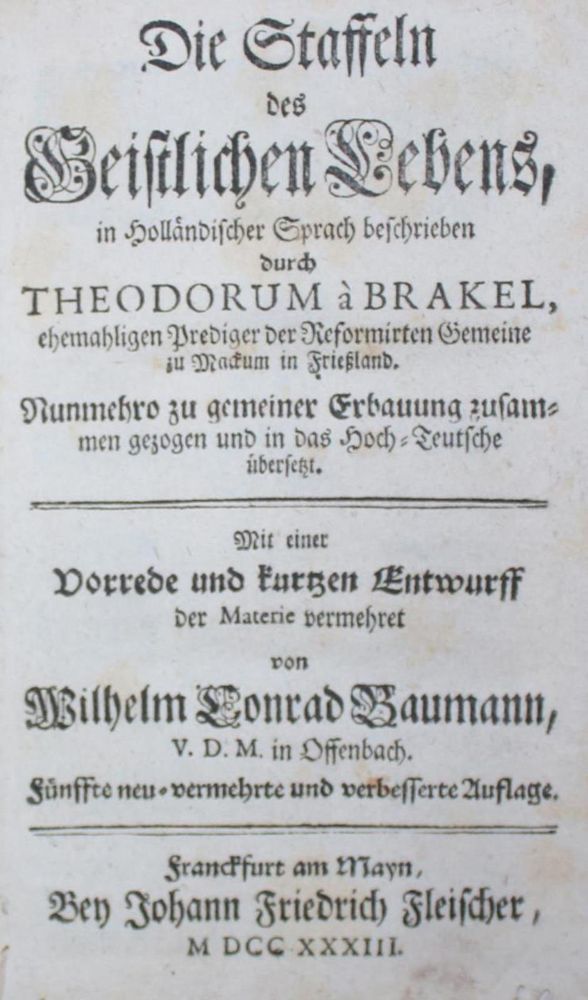 Große Abbildung Nr.1: 134-58 Brakel,D.a.: (Alte Drucke, Handschriften und Theologie)