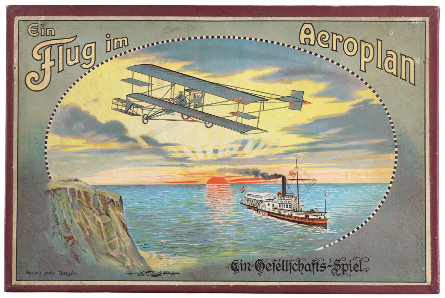 Große Abbildung Nr.1: 134-582 Ein Flug im Aeroplan.: (Spiele)