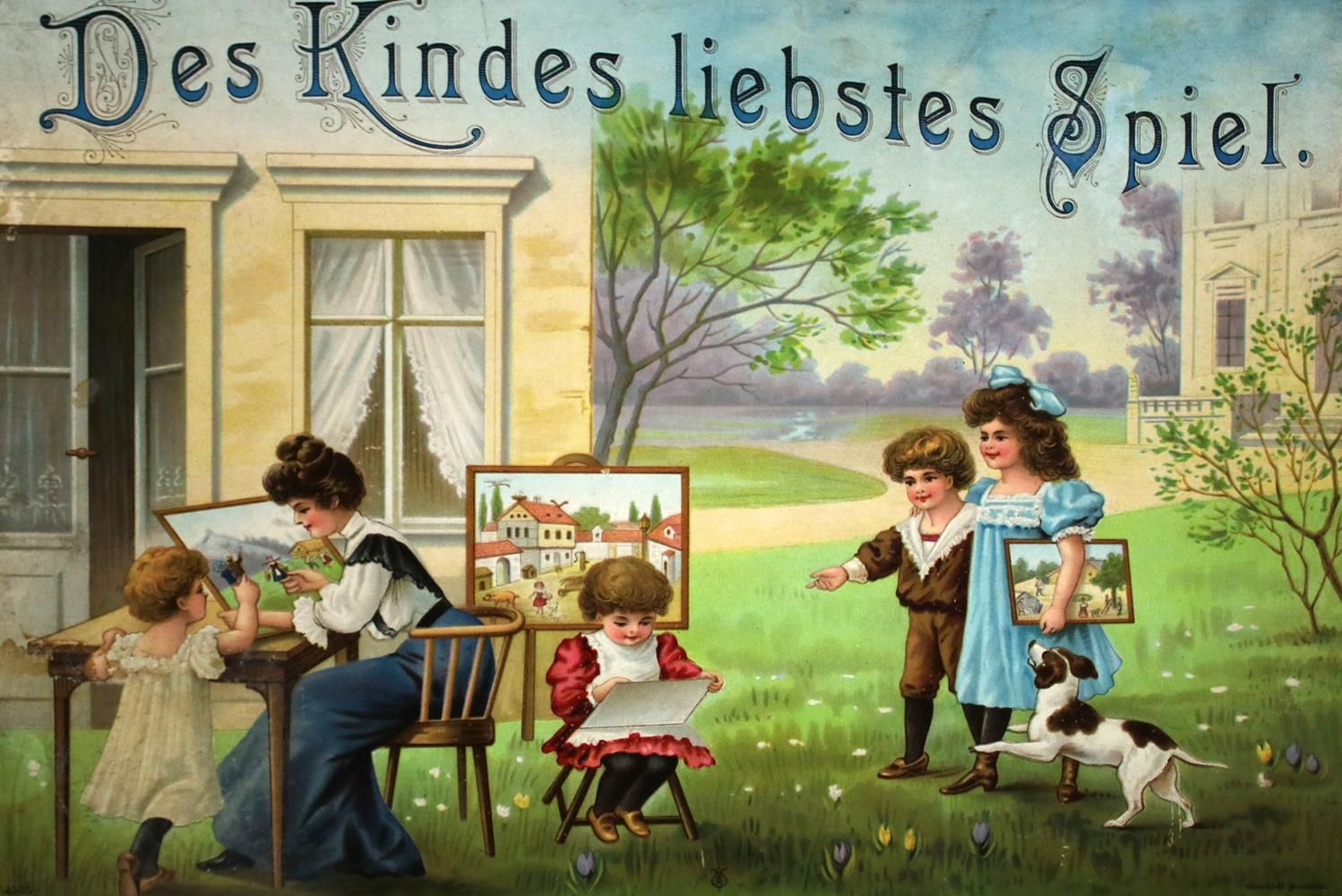 Große Abbildung Nr.1: 134-584 Kindes liebstes Spiel, Des.: (Spiele)