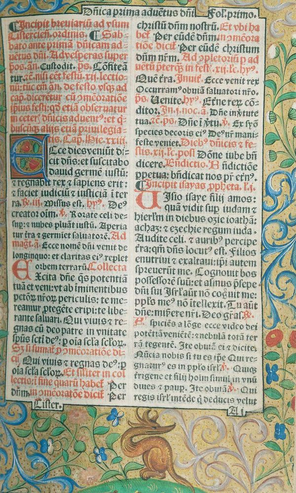 Große Abbildung Nr.2: 134-59 Breviarium ad usum Cistercien(sis) ordinis.: (Alte Drucke, Handschriften und Theologie)