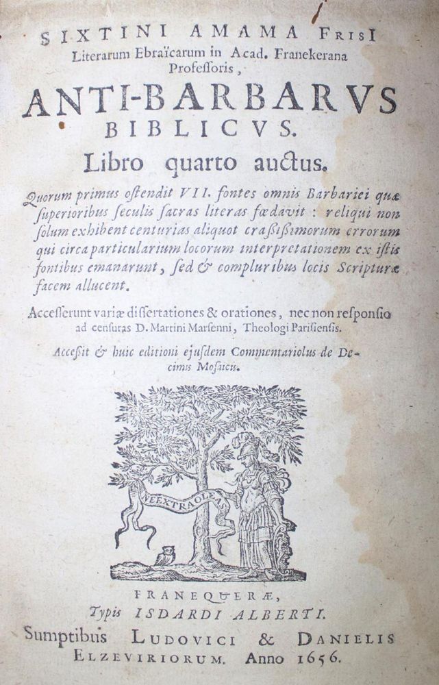 Große Abbildung Nr.1: 134-6 Amama,S.: (Alte Drucke, Handschriften und Theologie)