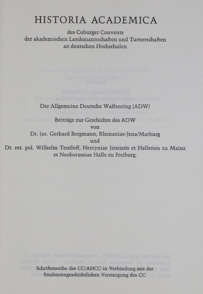 Große Abbildung Nr.1: 134-602 Sammlung: (Studentika und Hochschulen)