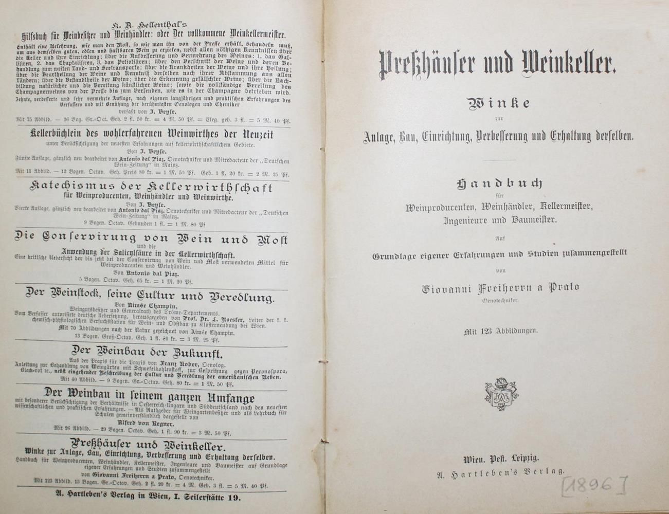 Große Abbildung Nr.4: 134-622 Prato,G.v.: (Küche und Haushalt, Getränke, Wein und Weinbau)