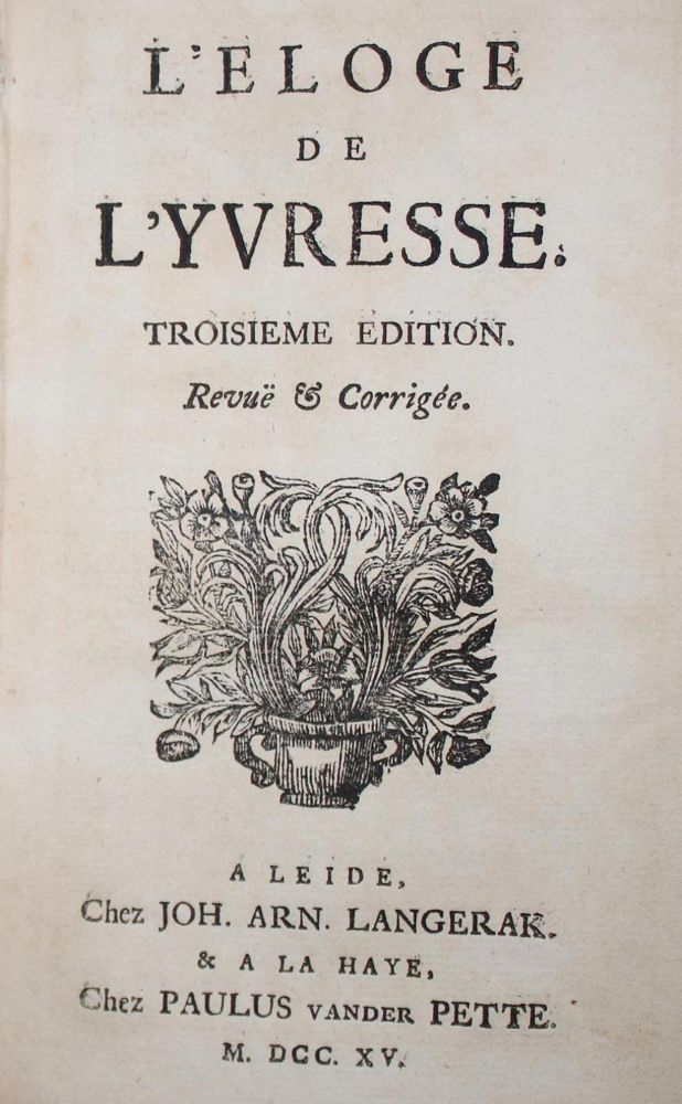 Große Abbildung Nr.1: 134-623 (Sallengre,A.H.de).: (Küche und Haushalt, Getränke, Wein und Weinbau)