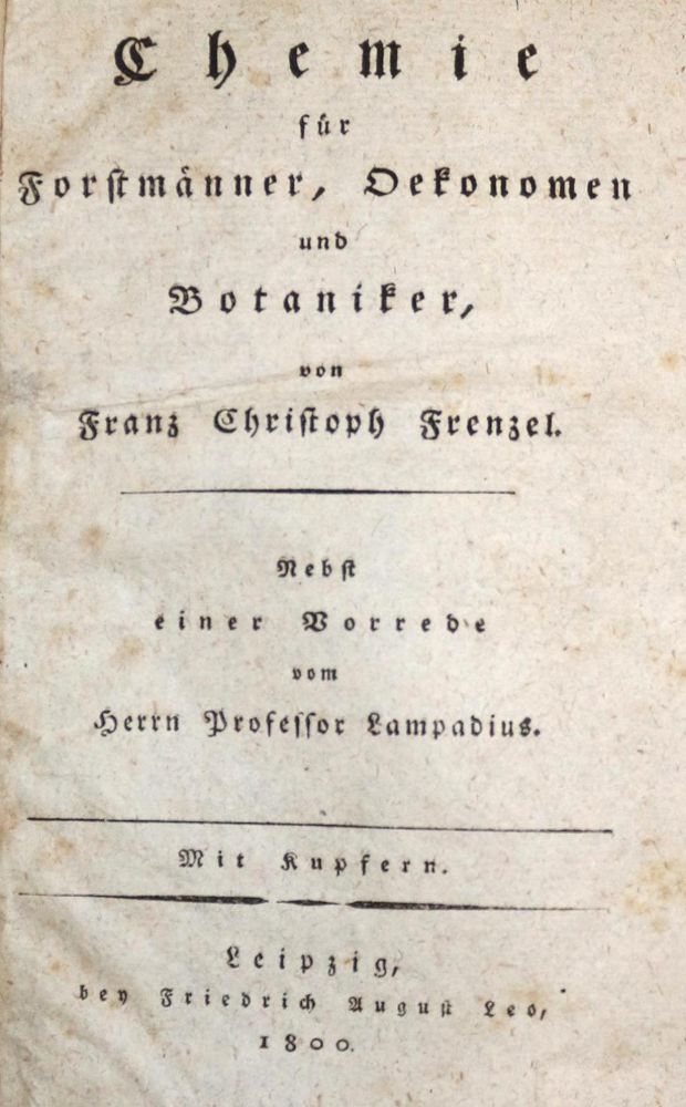 Große Abbildung Nr.1: 134-641 Frenzel,F.C.: (Land- und Forstwirtschaft, Forstwirtschaft)