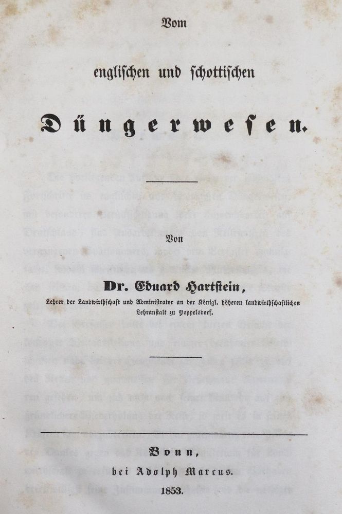 Große Abbildung Nr.1: 134-647 Hartstein,E.: (Land- und Forstwirtschaft, Landwirtschaft)