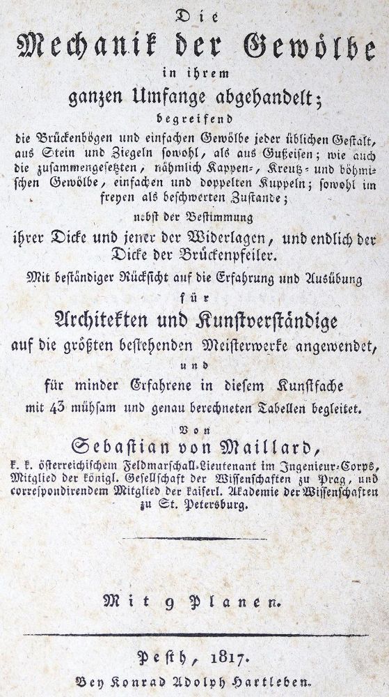 Große Abbildung Nr.1: 134-657 Maillard,S.v.: (Architektur)