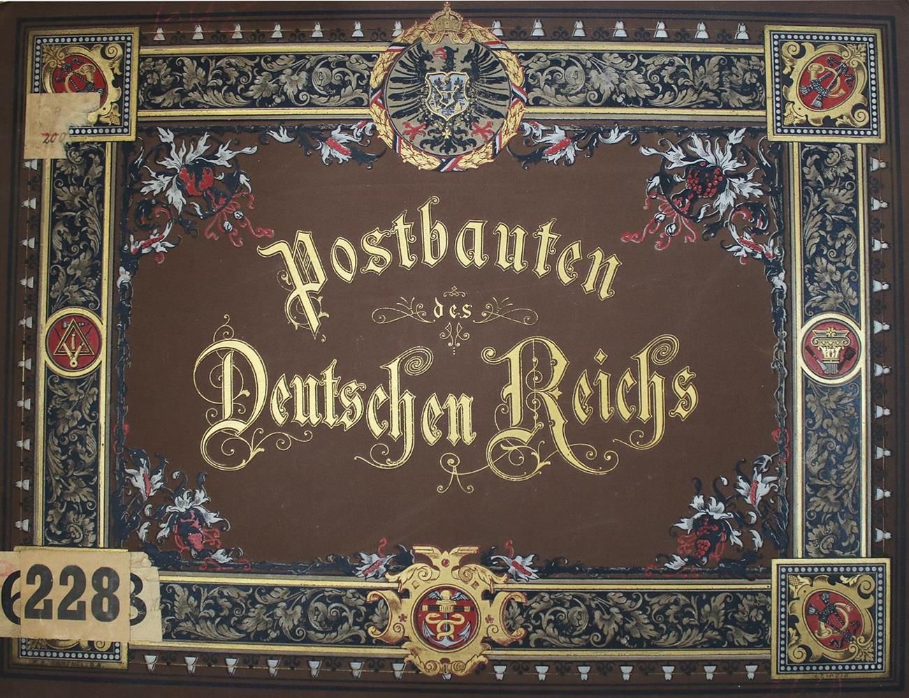 Große Abbildung Nr.1: 134-658 Postbauten des Deutschen Reichs.: (Architektur)