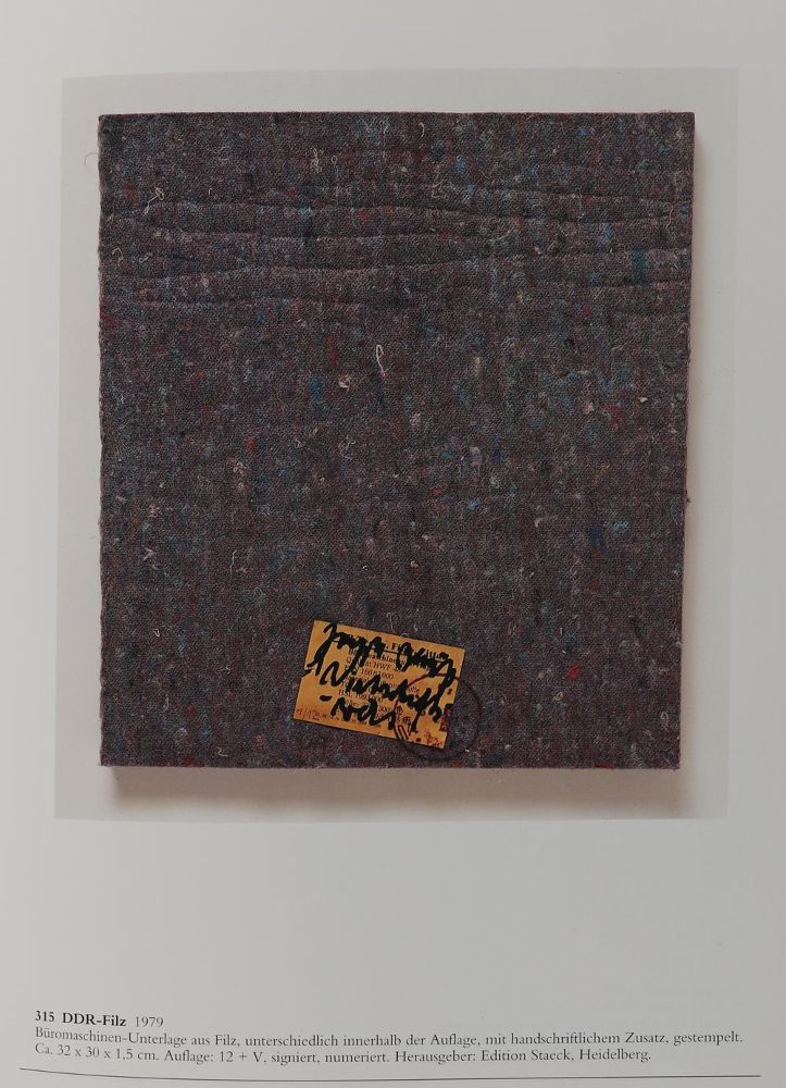 Große Abbildung Nr.1: 134-668 Schellmann,J. u. B.Klüser.: (Beuys)