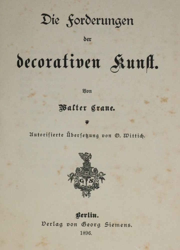 Große Abbildung Nr.1: 134-670 Crane,W.: (Kunstwissenschaft)