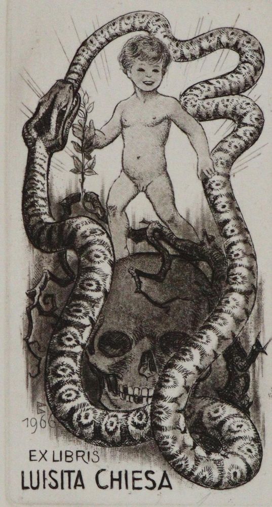 Große Abbildung Nr.2: 134-674 Blossfeld,K.: (Exlibris)
