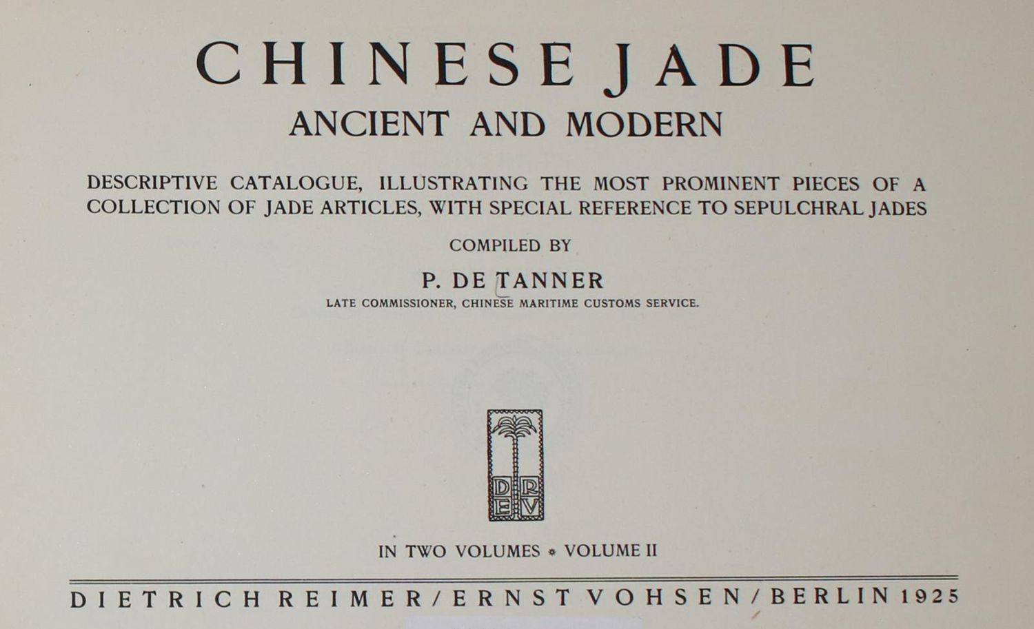Große Abbildung Nr.1: 134-682 Tanner,P.de.: (Jade)