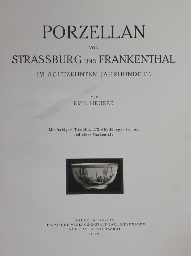Große Abbildung Nr.1: 134-702 Heuser,E.: (Porzellan u. Keramik)