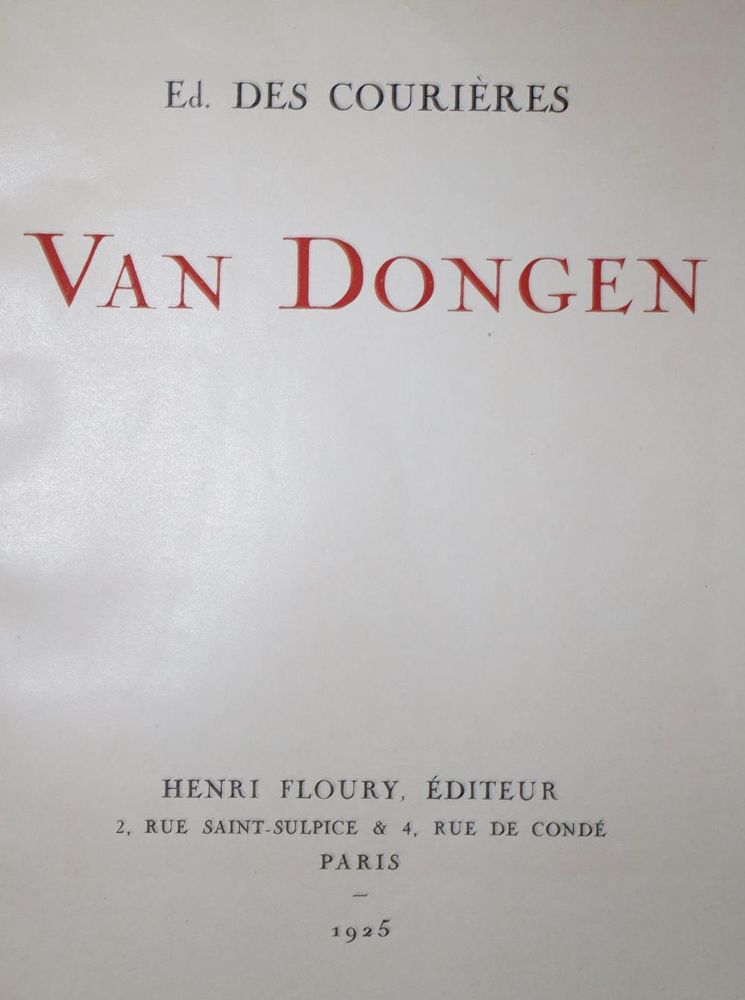 Große Abbildung Nr.1: 134-726 Courieres,E.des.: (van Dongen)