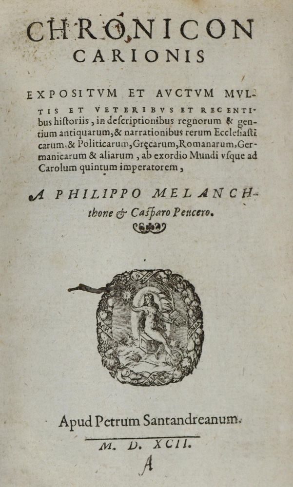 Große Abbildung Nr.1: 134-74 Carion,J.: (Alte Drucke, Handschriften und Theologie)