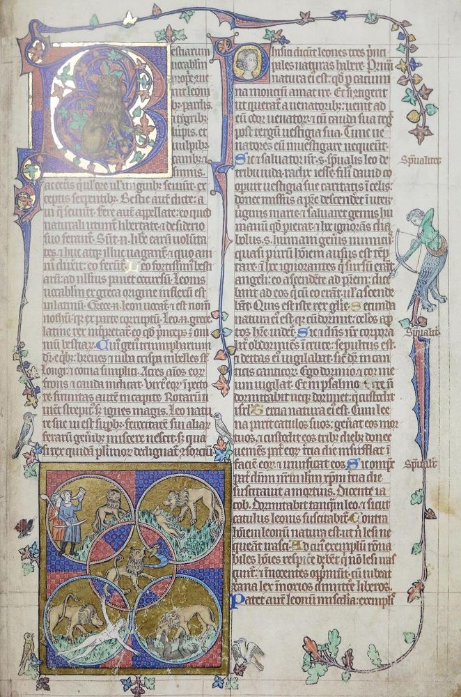 Große Abbildung Nr.1: 134-754 Bestiarium aus Peterborough, Das.: (Faksimile)