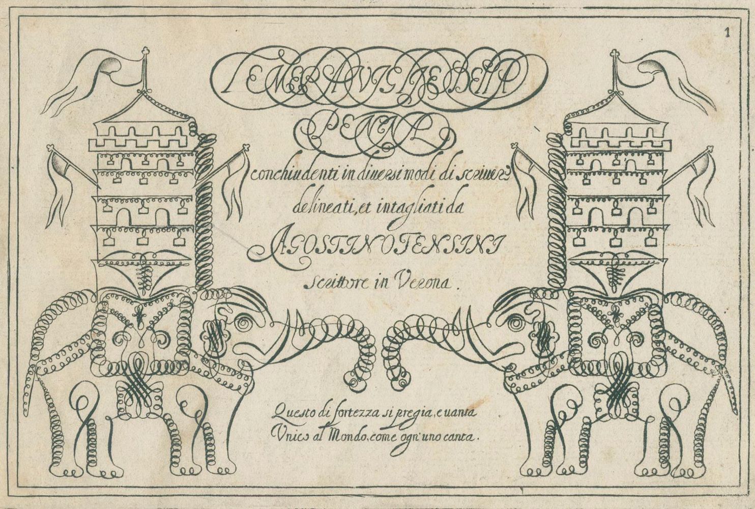 Große Abbildung Nr.1: 134-813 Tensini,A.: (Typographie und Kalligraphie)