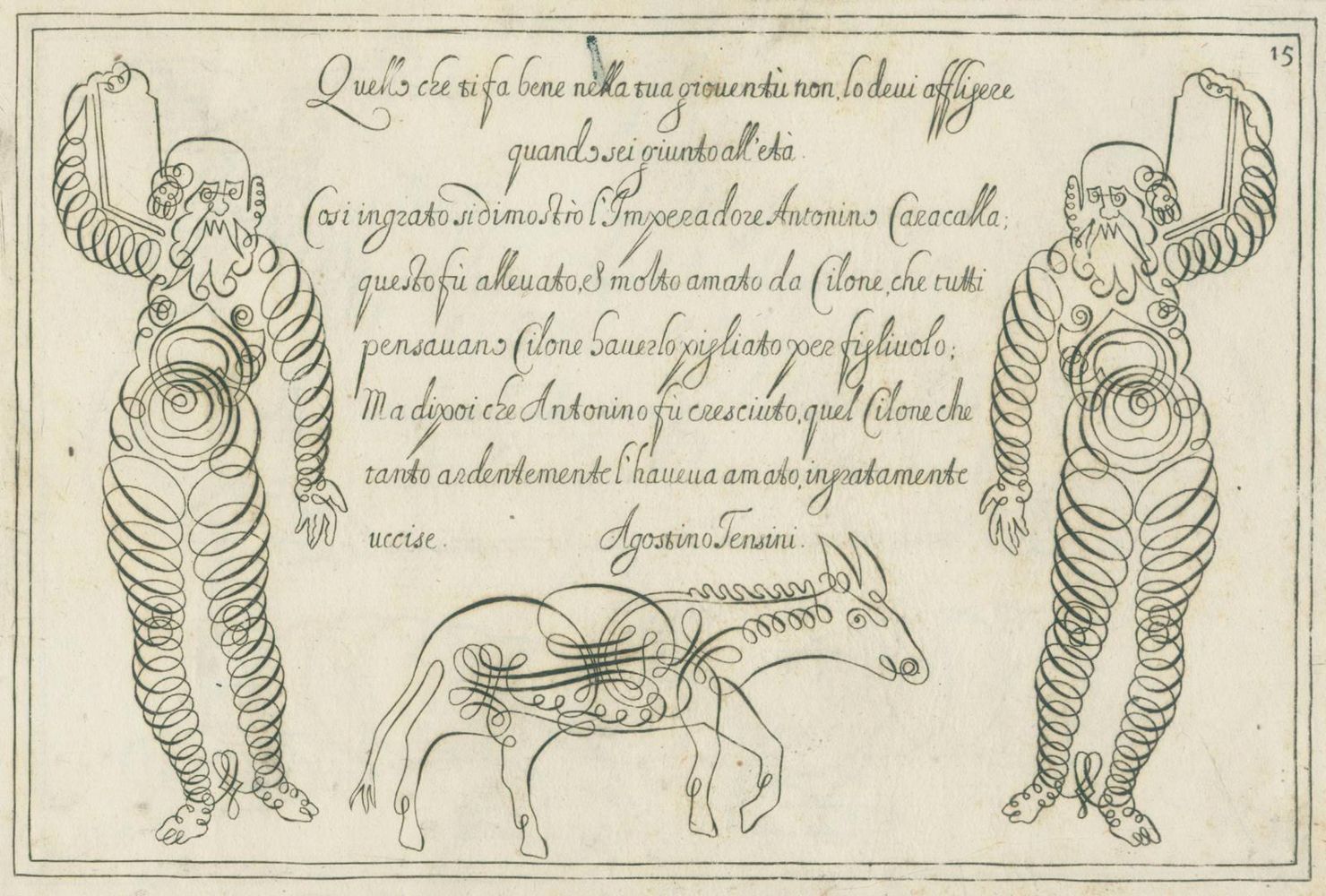Große Abbildung Nr.4: 134-813 Tensini,A.: (Typographie und Kalligraphie)