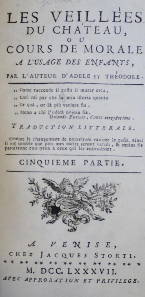 Große Abbildung Nr.1: 134-870 (Genlis,C.S.F.d.).: (Kinder- und Jugendbücher)