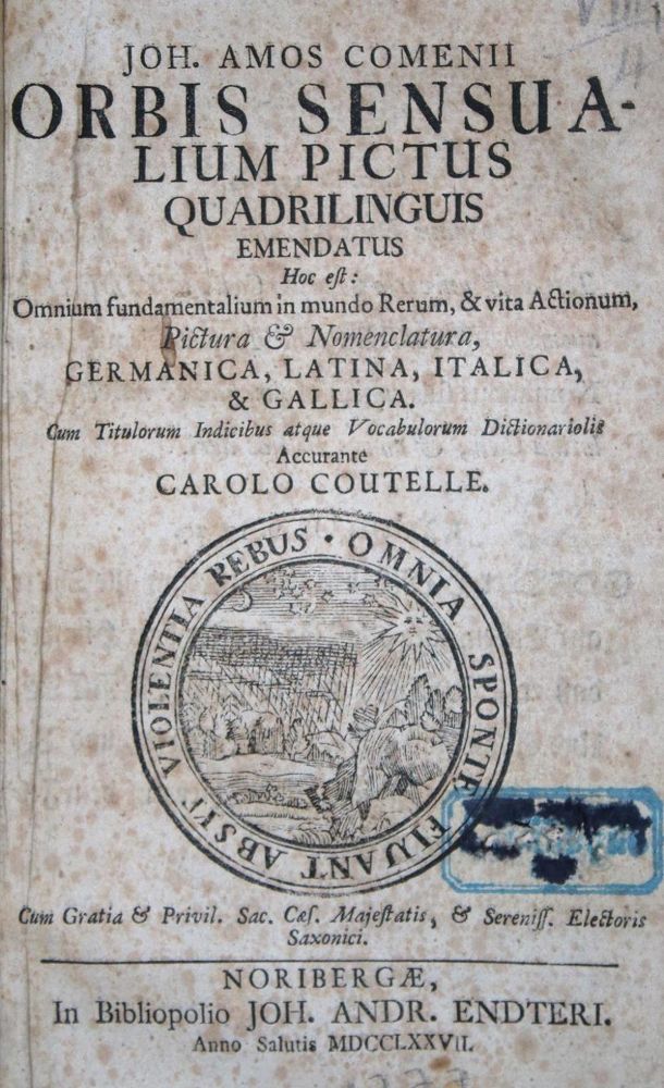 Große Abbildung Nr.1: 134-881 Comenius,J.A.: (Orbis Pictus)