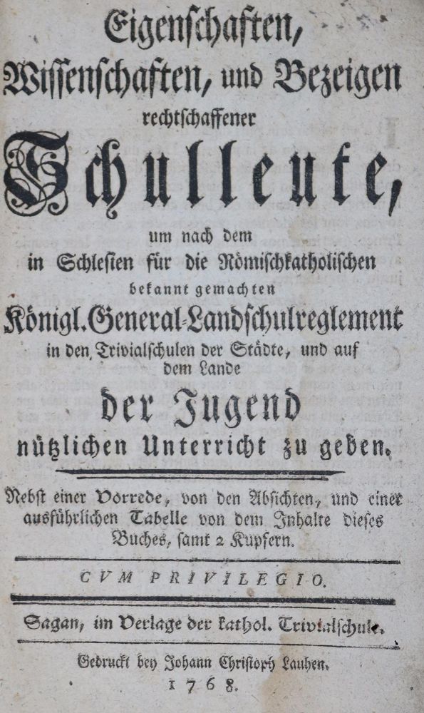 Große Abbildung Nr.1: 134-883 (Felbiger,J.I.v.).: (Pädagogik)