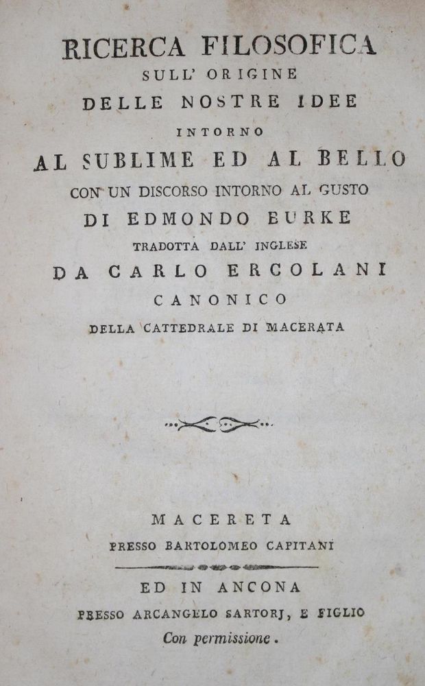 Große Abbildung Nr.1: 134-929 Burke,E.: (Literatur und illustrierte Bücher bis 19.Jahrhundert)