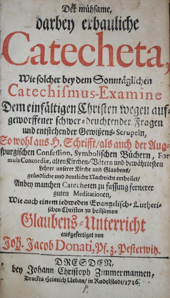 Große Abbildung Nr.1: 134-93 Donat,J.J.: (Alte Drucke, Handschriften und Theologie)
