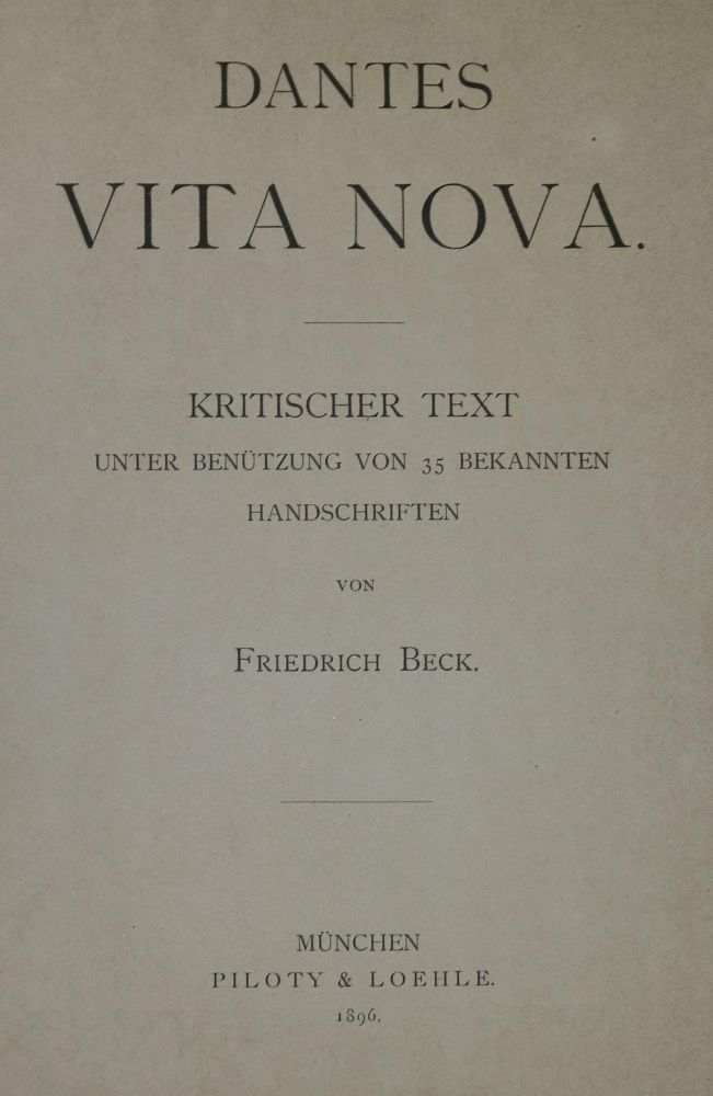 Große Abbildung Nr.1: 134-945 Beck,F.: (Dante)