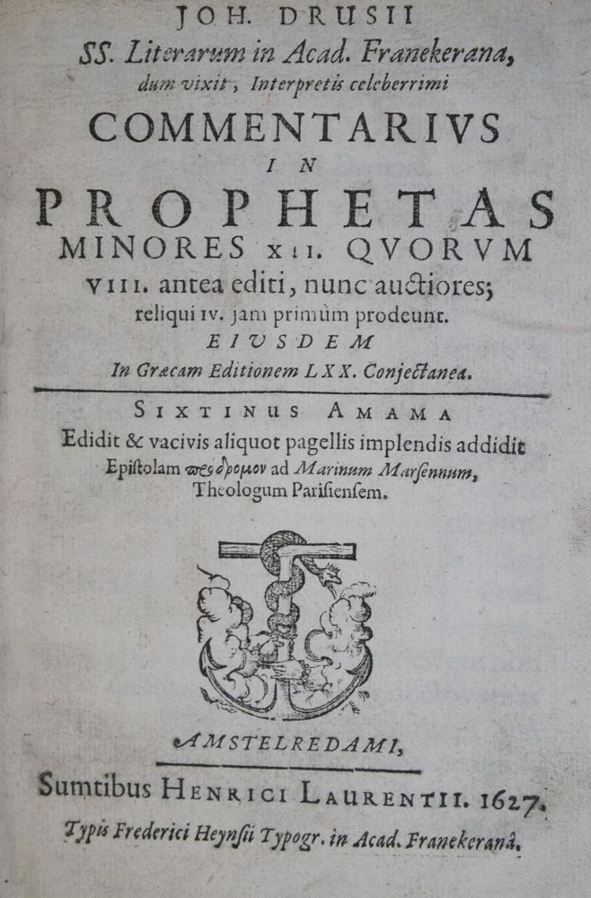 Große Abbildung Nr.1: 134-96 Drusius,J.: (Alte Drucke, Handschriften und Theologie)