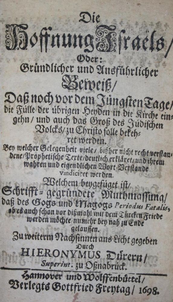 Große Abbildung Nr.1: 134-98 Dürer,H.: (Alte Drucke, Handschriften und Theologie)