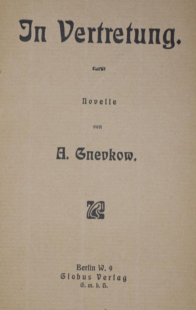 Große Abbildung Nr.1: 134-988 Gnevkow,A.: (Literatur und illustrierte Bücher bis 19.Jahrhundert)