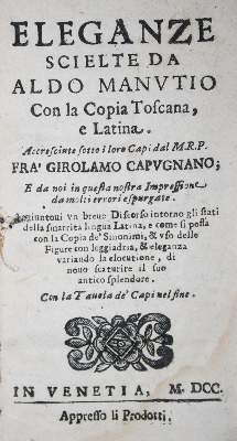 Bild Nr.1: 134-1046 Manutius,A.: (Literatur und illustrierte Bücher bis 19.Jahrhundert)