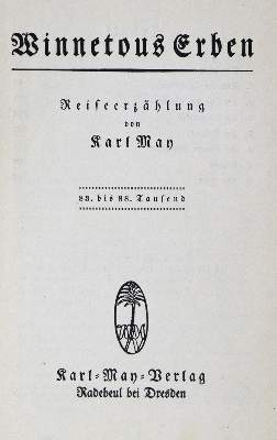 Bild Nr.1: 134-1054 May,K.: (Literatur und illustrierte Bücher bis 19.Jahrhundert)