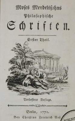 Bild Nr.1: 134-1064 Mendelssohn,M.: (Literatur und illustrierte Bücher bis 19.Jahrhundert)