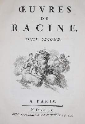 Bild Nr.1: 134-1084 Racine,J.: (Literatur und illustrierte Bücher bis 19.Jahrhundert)