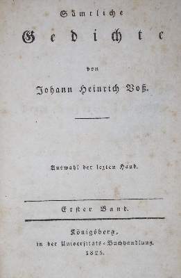 Bild Nr.1: 134-1097 Sammlung: (Literatur und illustrierte Bücher bis 19.Jahrhundert)