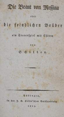 Bild Nr.1: 134-1106 Schiller,(F.).: (Literatur und illustrierte Bücher bis 19.Jahrhundert)