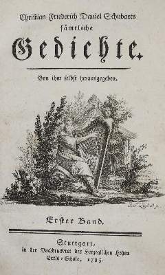 Bild Nr.1: 134-1111 Schubart,C.F.D.: (Literatur und illustrierte Bücher bis 19.Jahrhundert)