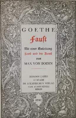 Bild Nr.1: 134-1157 Goethe,J.W.v.: (Askanischer-Vlg.)