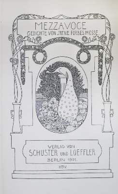 Bild Nr.1: 134-1203 Forbes-Mosse,I.: (Literatur und illustrierte Bücher 20.Jahrhundert - Alte Literatur in modernen Ausgaben)