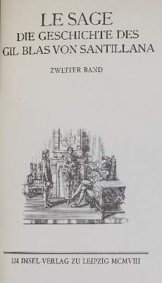 Bild Nr.1: 134-1246 Insel-Verlag.: (Literatur und illustrierte Bücher 20.Jahrhundert - Alte Literatur in modernen Ausgaben)