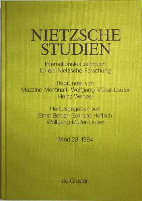Bild Nr.1: 134-1304 Nietzsche-Studien.: (Literatur und illustrierte Bücher 20.Jahrhundert - Alte Literatur in modernen Ausgaben)