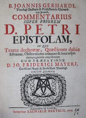 Bild Nr.1: 134-132 Gerhard,J.: (Alte Drucke, Handschriften und Theologie)