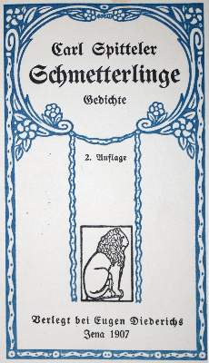 Bild Nr.1: 134-1343 Spitteler,C.: (Literatur und illustrierte Bücher 20.Jahrhundert - Alte Literatur in modernen Ausgaben)