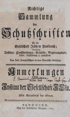 Bild Nr.2: 134-135 Sammelband: (Gesellschaft Jesu)