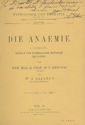 Bild Nr.1: 134-1411 Ehrlich,P. u. A.Lazarus.: (Medizin)