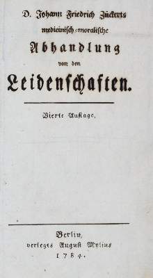 Bild Nr.1: 134-1418 Zückert,J.F.: (Medizin, Handschriften)