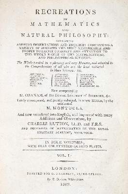 Bild Nr.1: 134-1460 Ozanam,J.: (Naturwissenschaften und Technik)